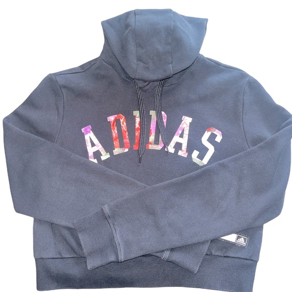Adidas Crop Top Hoodie - Picture 2 of 4